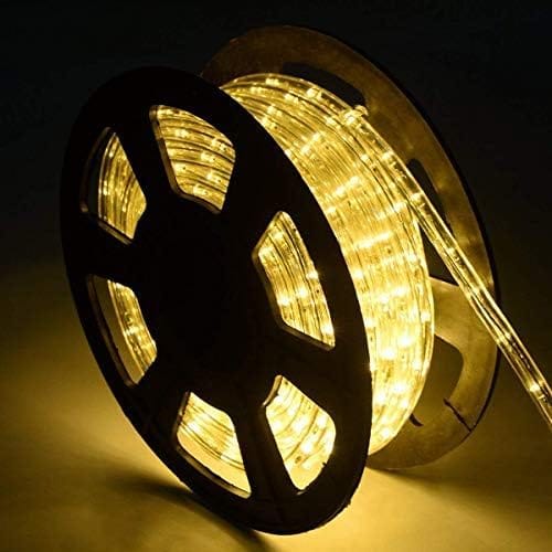 30M Tube Lumineux Extérieur LED Guirlande Lumineuse Décoration Beige - 4