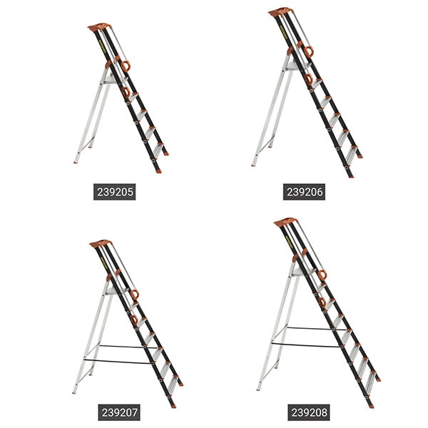 Escabeau alu 7 marches - Hauteur de travail max. 3.41m - 239207 - 6