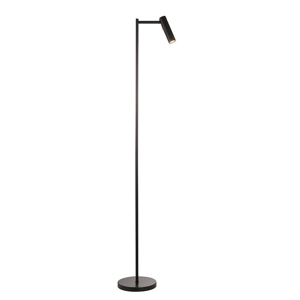 Lampa stojąca LED DEDICATED READER 4W 3000KK 220lm metal czarny matowy wym:125x18,5x29cm ruchomy reflektorek Endon
