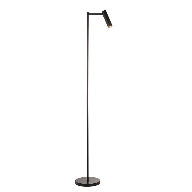 Lampa stojąca LED DEDICATED READER 4W 3000KK 220lm metal czarny matowy wym:125x18,5x29cm ruchomy reflektorek Endon