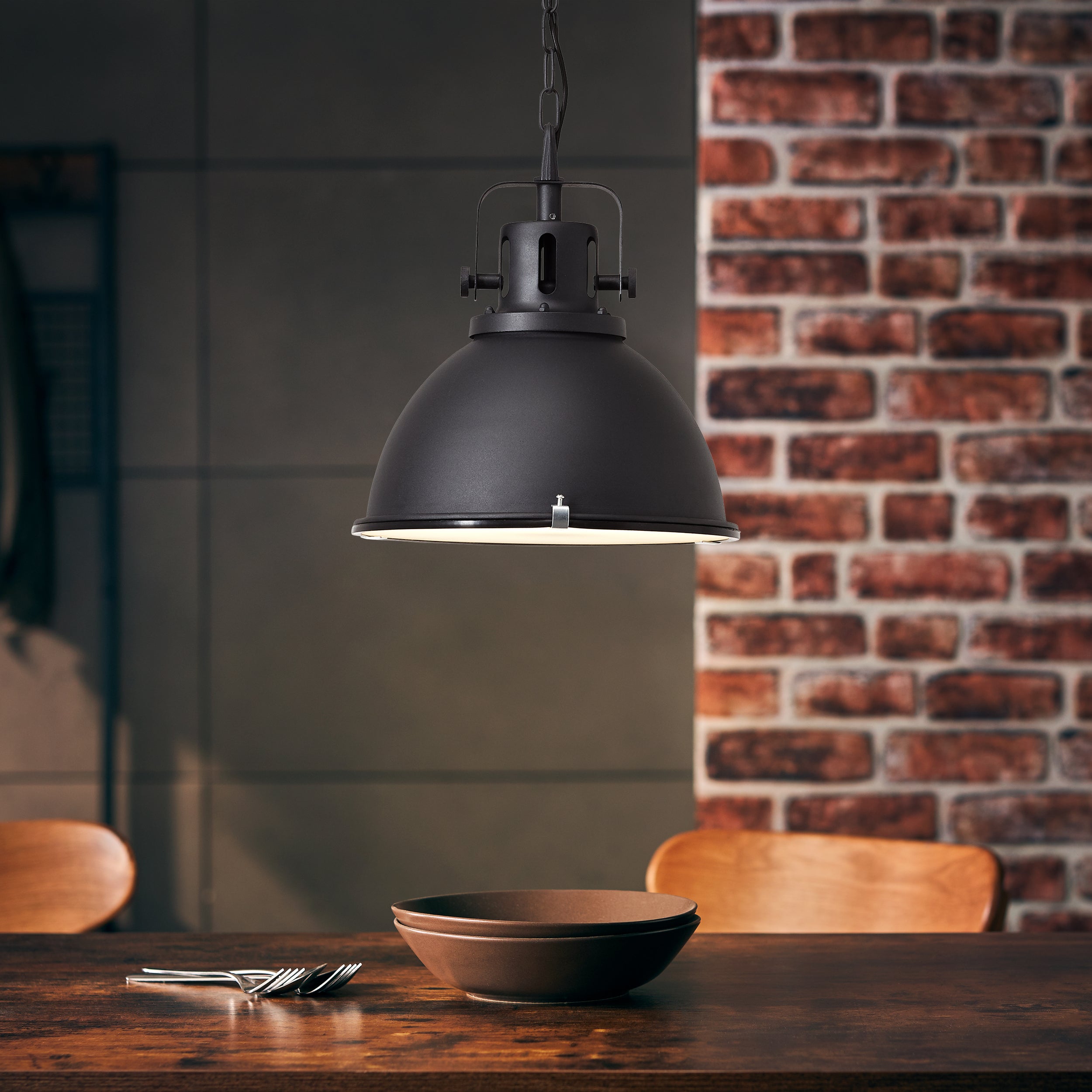 BRILLIANT lampa wisząca Sven 1-płomienna turkusowa, metal, 1x A60, E27, 40W, standardowe żarówki (brak w zestawie), A ++ - 5