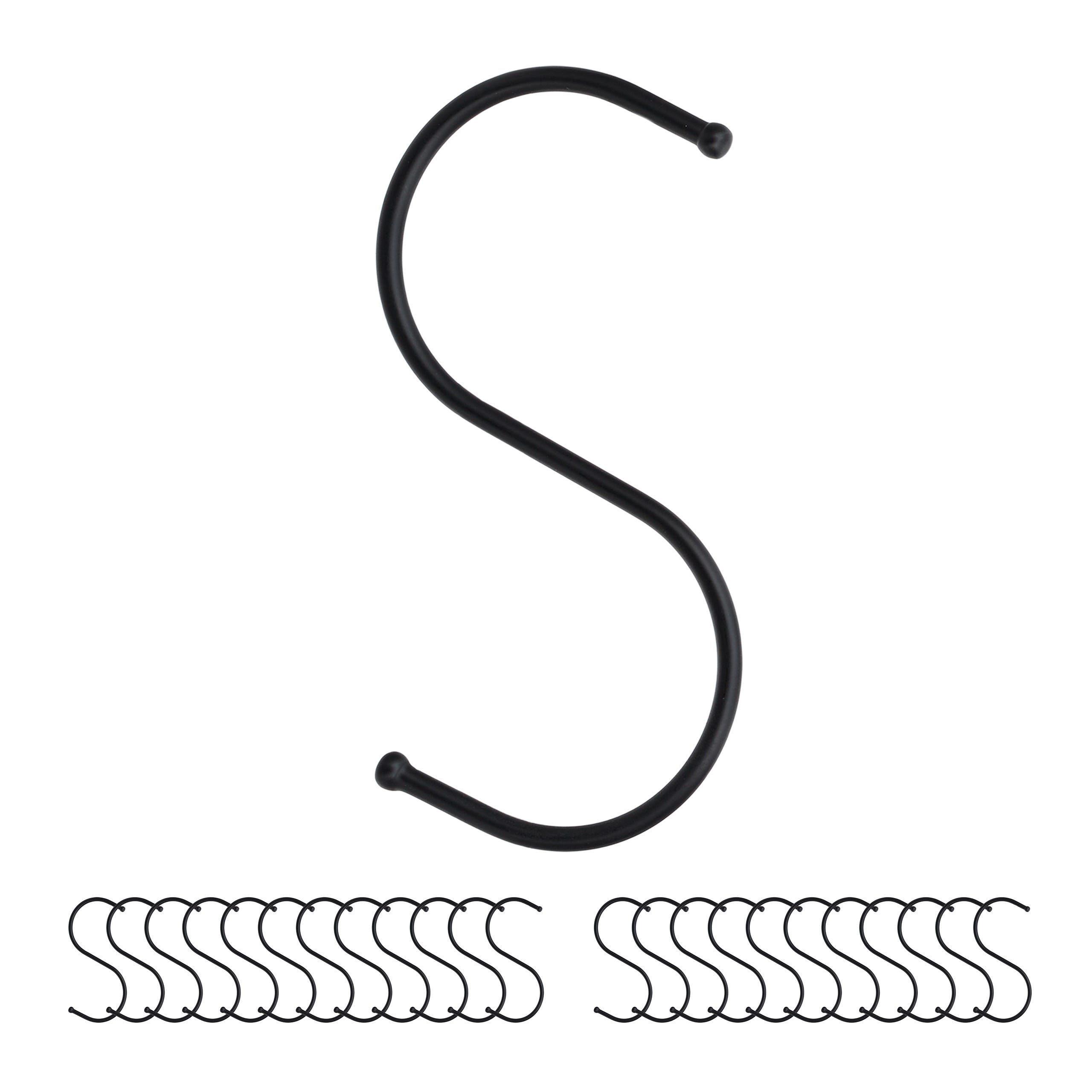 Set Di 13 Ganci A S In Metallo - 3 Misure (10cm, 6cm, 3.5cm) Per Cucina, Bagno E Giardino - Foto 10