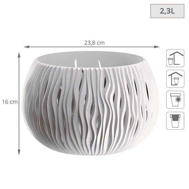 3x Prosperplast Bowl Plastic Sandy con deposito di colori 3x Prosperplast Bowl Plastic Sandy con deposito di colori