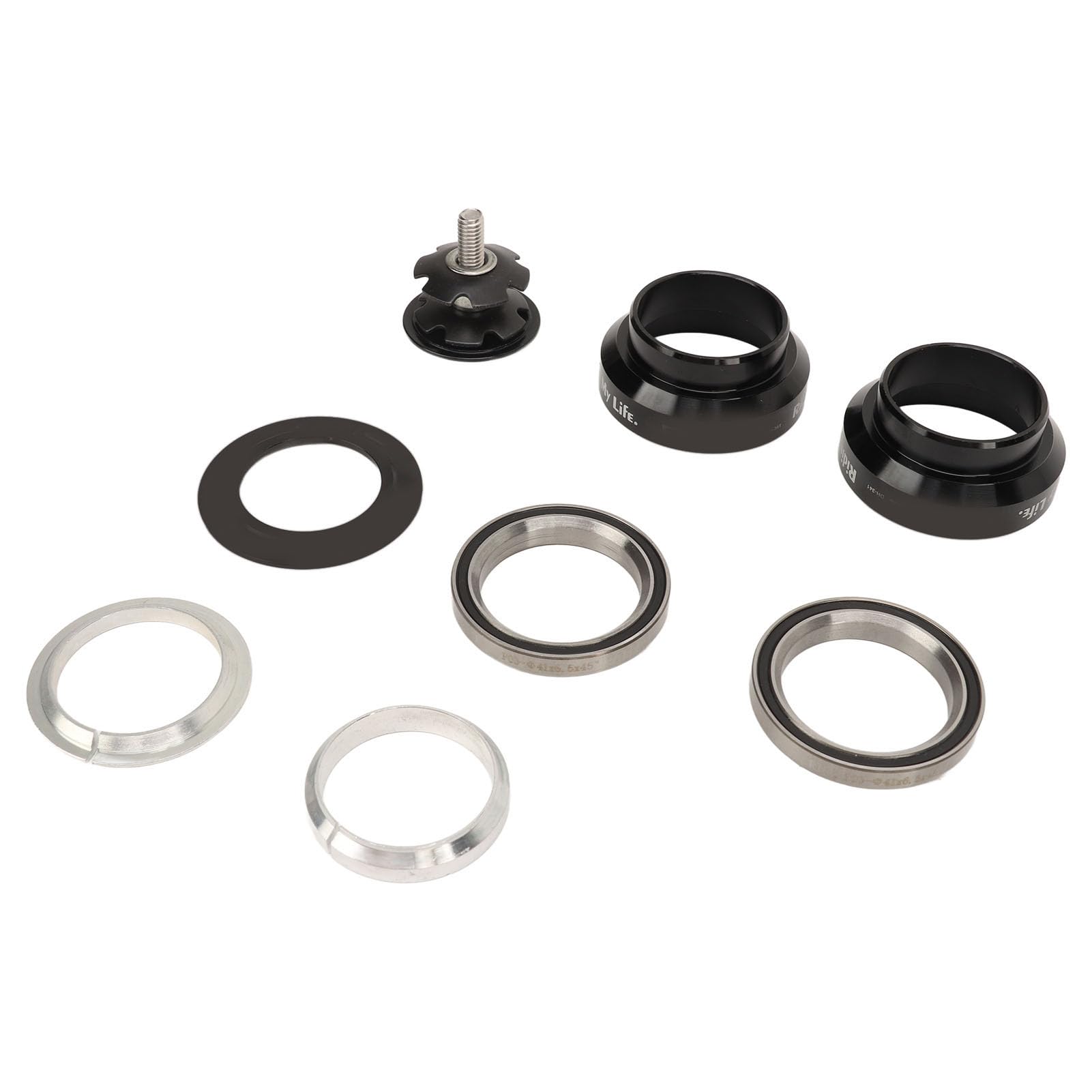 Serie Sterzo Per Bici (34mm/1.3”) – Doppio Cuscinetto, Lega Alluminio, Per Mountain Bike E Bici Da Strada, Facile Installazione