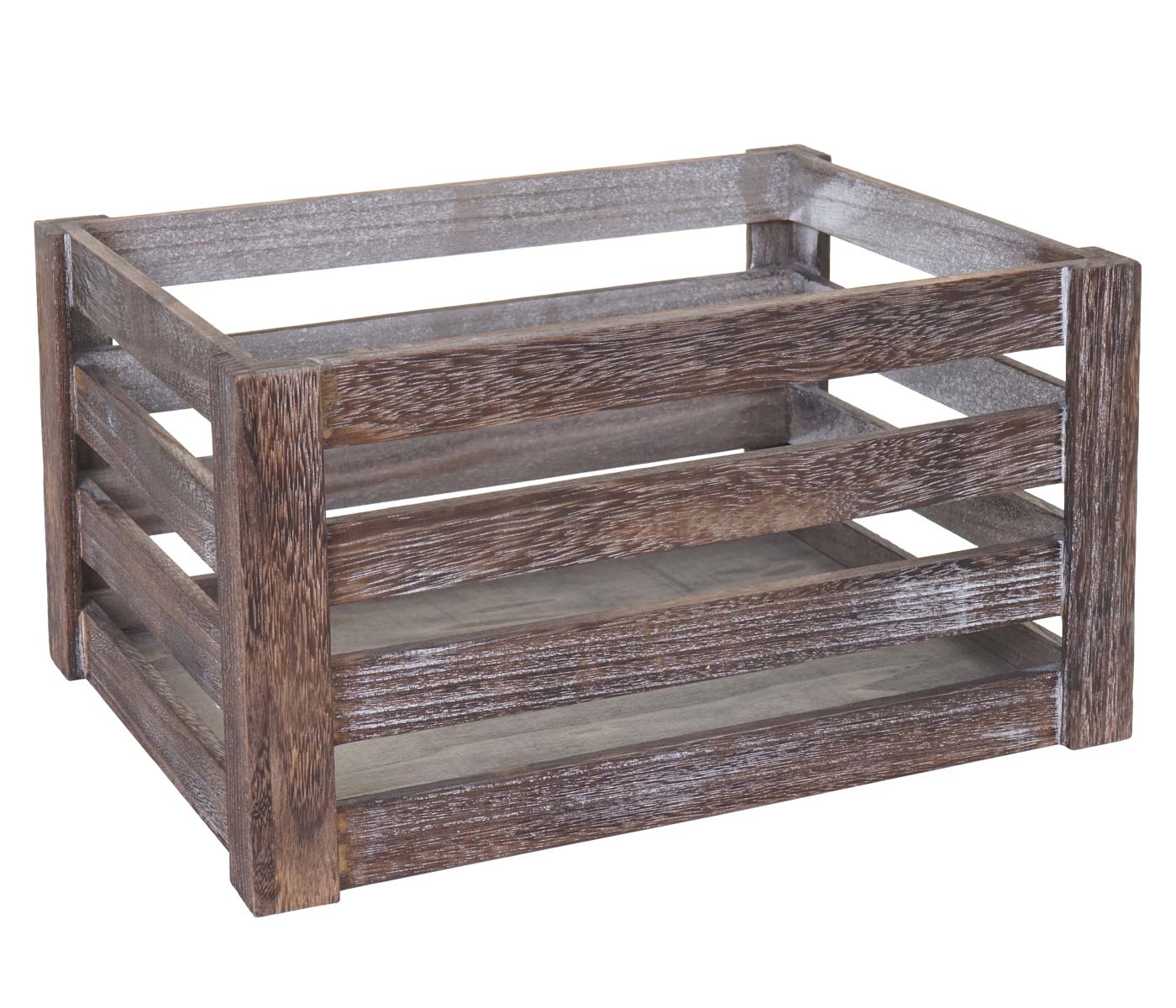 Lot de 3 caisses en bois caisse à vin décorative rangement fruits en bois marron vieilli 04_0002980 - 4