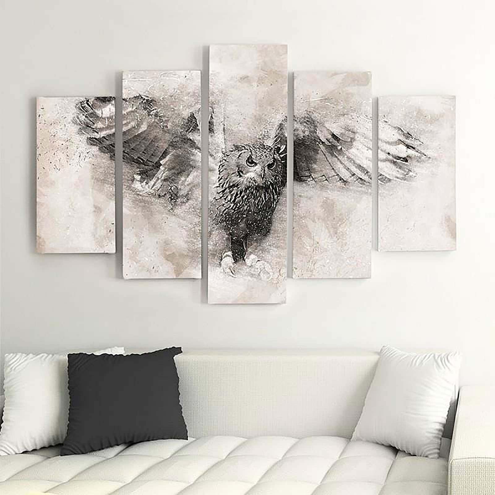 Tableau hibou en vol 1 - 150 x 100 cm - 5