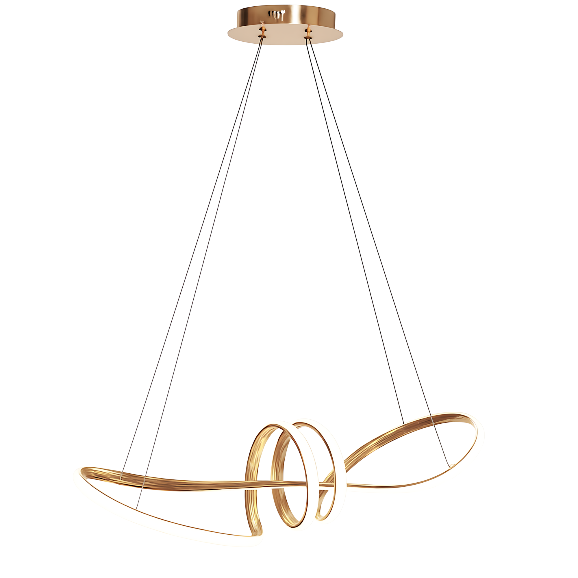 Lampa Sufitowa Wisząca Led Toolight Lhj036-Cp Złoty