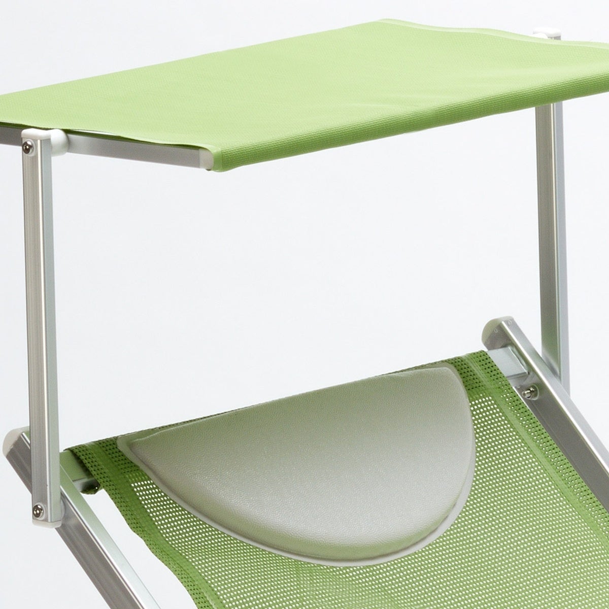2 Bain de soleil professionnels transat aluminium lits de plage Italia Stock - 8