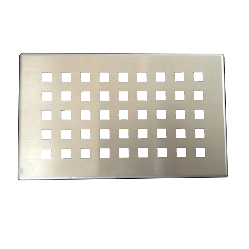 Grille inox PIATTO pour receveurs de douche en SoliCast motif quadrillage - 3