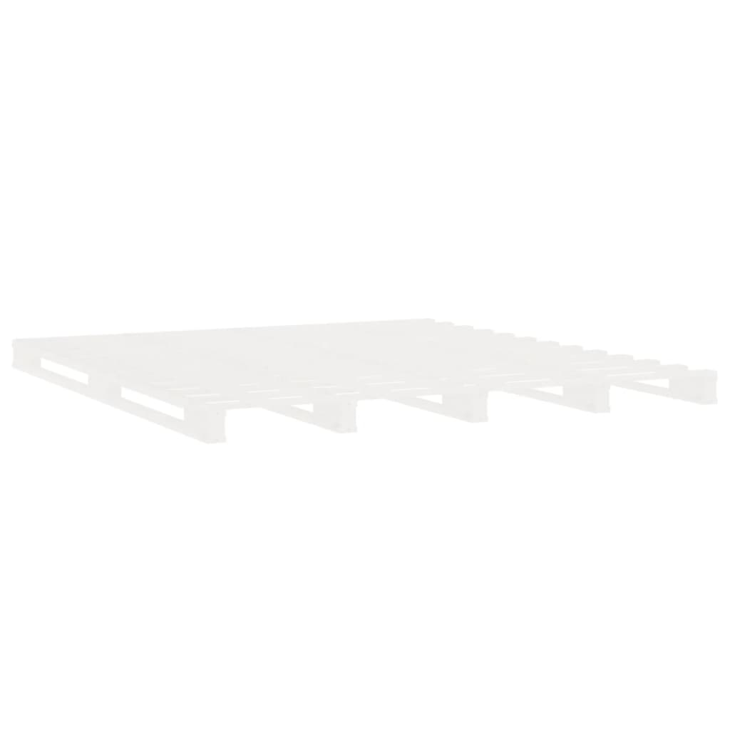 Cadre de lit sans matelas en bois massif de pin blanc pour la chambre, 180 × 200 cm - 6