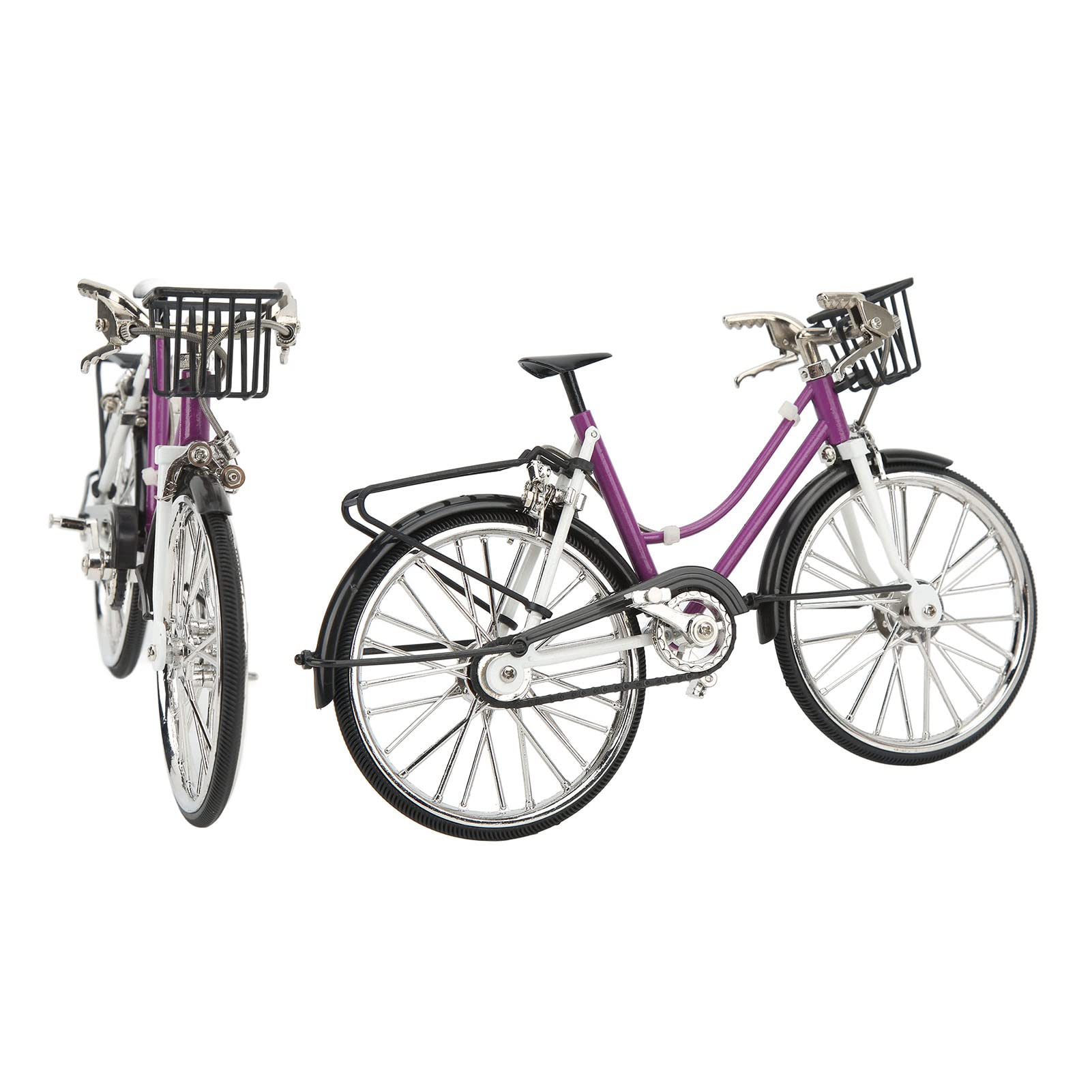 Mini Vélo En Métal – 11 X 8 Cm – Décoration De Bureau – Rose – Collection Miniature – Cadeau Enfant/adulte