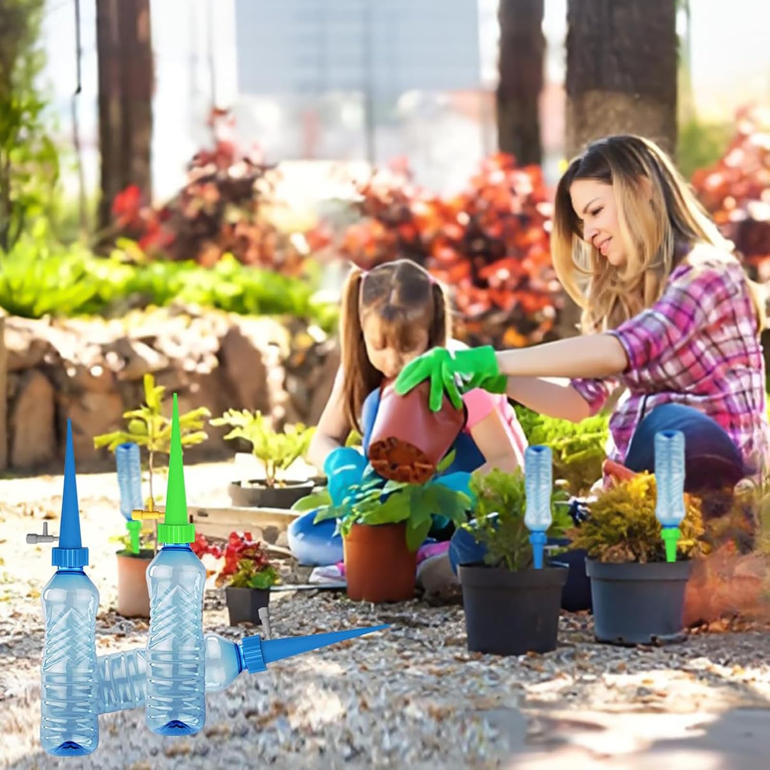 20 pièces Kit d'Irrigation Goutte à Goutte, Arroseur Automatique pour Plantes, Système d'Arrosage avec Bouteille - 2