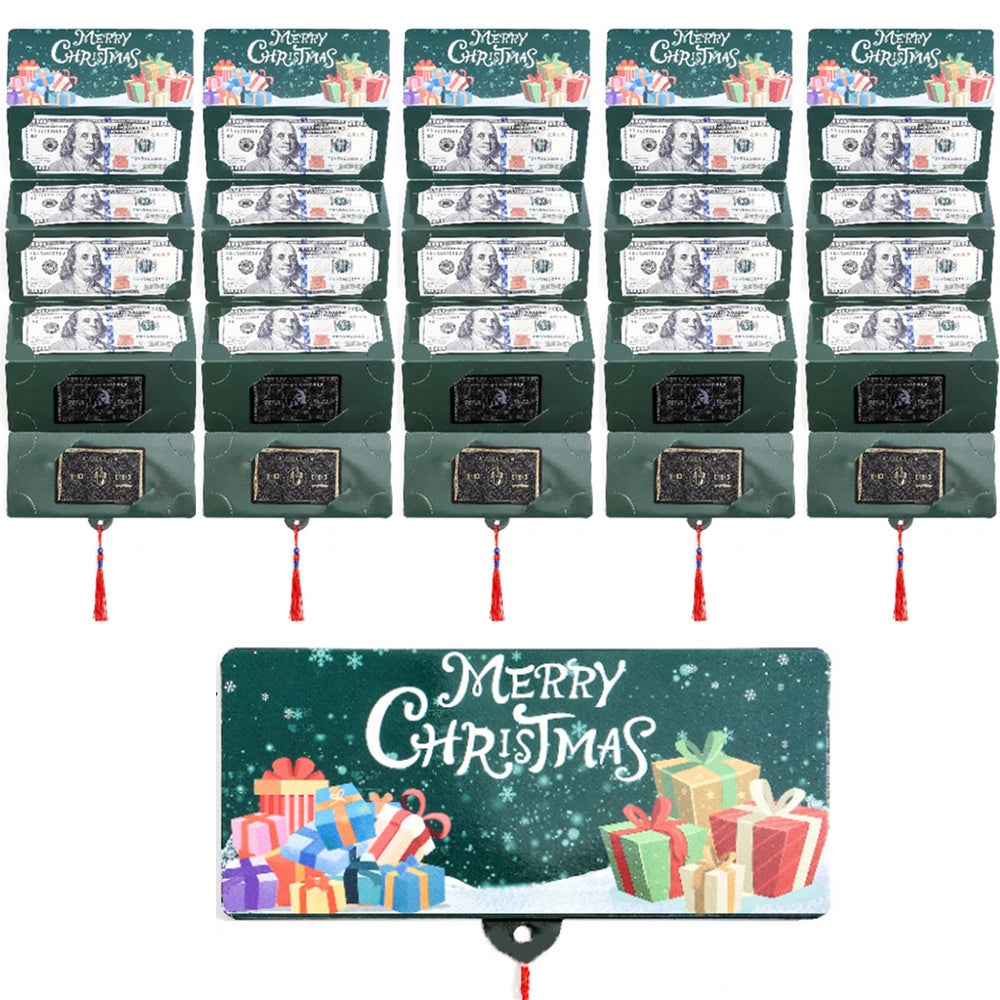 5pcsEnveloppe De Portefeuille De Noël-Sac En Papier Festif Pour Cadeaux En Espèces,cartes,10 Emplacements Pour Cartes, Pour Cadeaux De Vacances-vert | Leroy Merlin