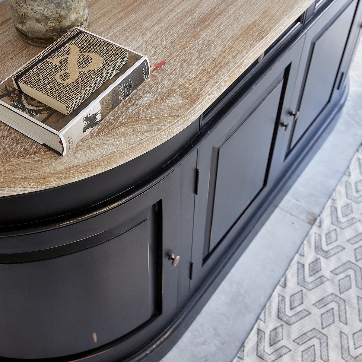 Buffet en acajou et teck massif 180 cm - 5