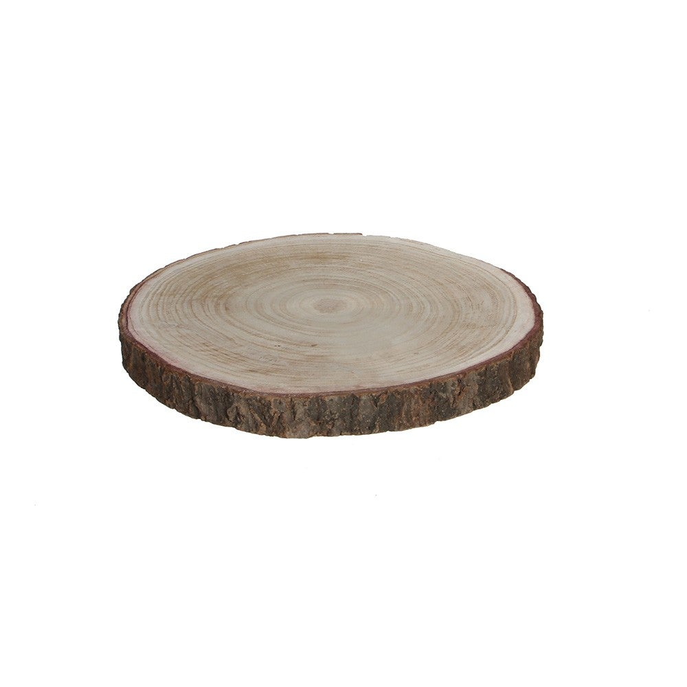 Dischi Di Legno Naturali Per Decorazione - 2 Pezzi Da 28-30 Cm, Spessore 2 Cm - Pino Levigato Per Fai Da Te