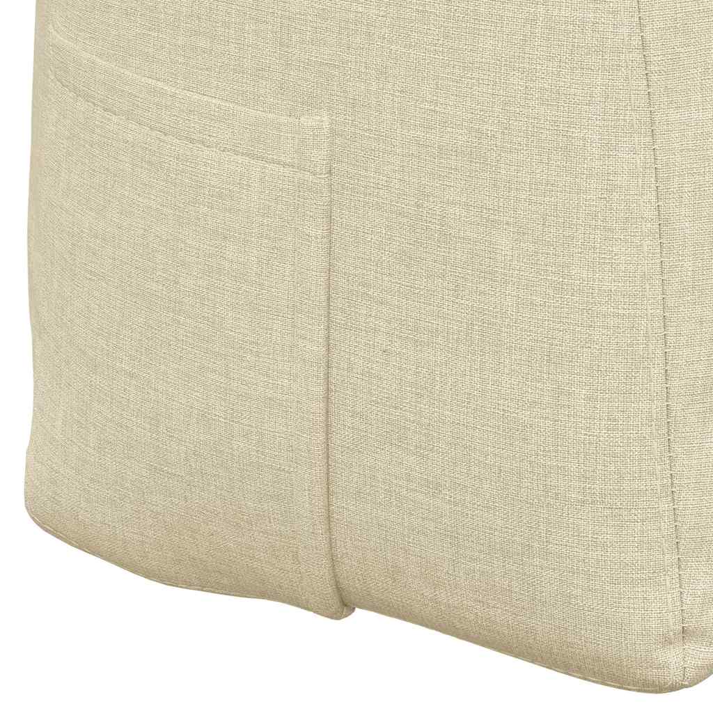 Coussin de Dos Crème 120 x 24 x 50 cm tissu vidaXL - 9