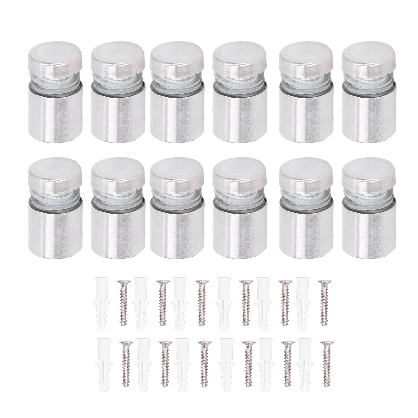40 Supports Muraux En Acier Inoxydable - Pour Fixer Panneaux, Verre, Photos - Entretoises 12x20 Mm