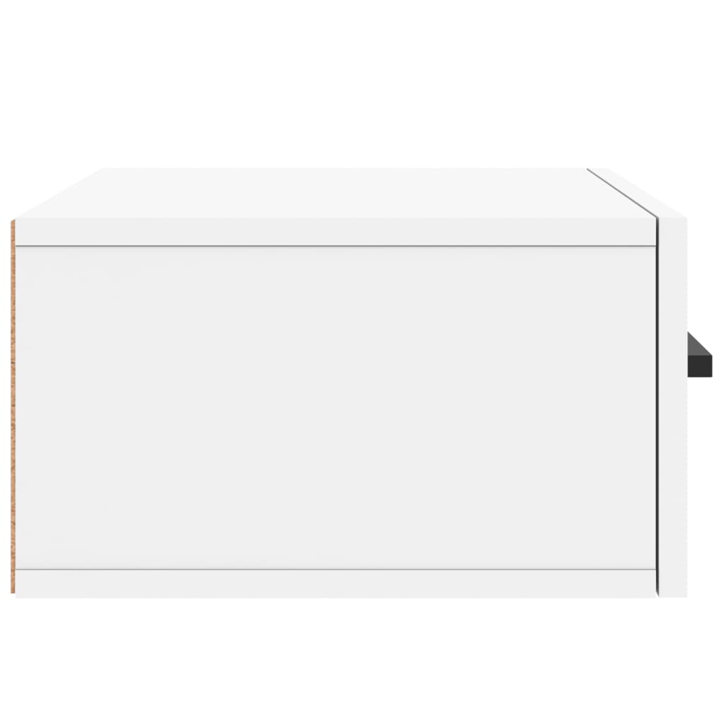 Mesita de noche de pared，Mesilla de noche flotante blanco 35x35x20 cm CFW60932 - 7