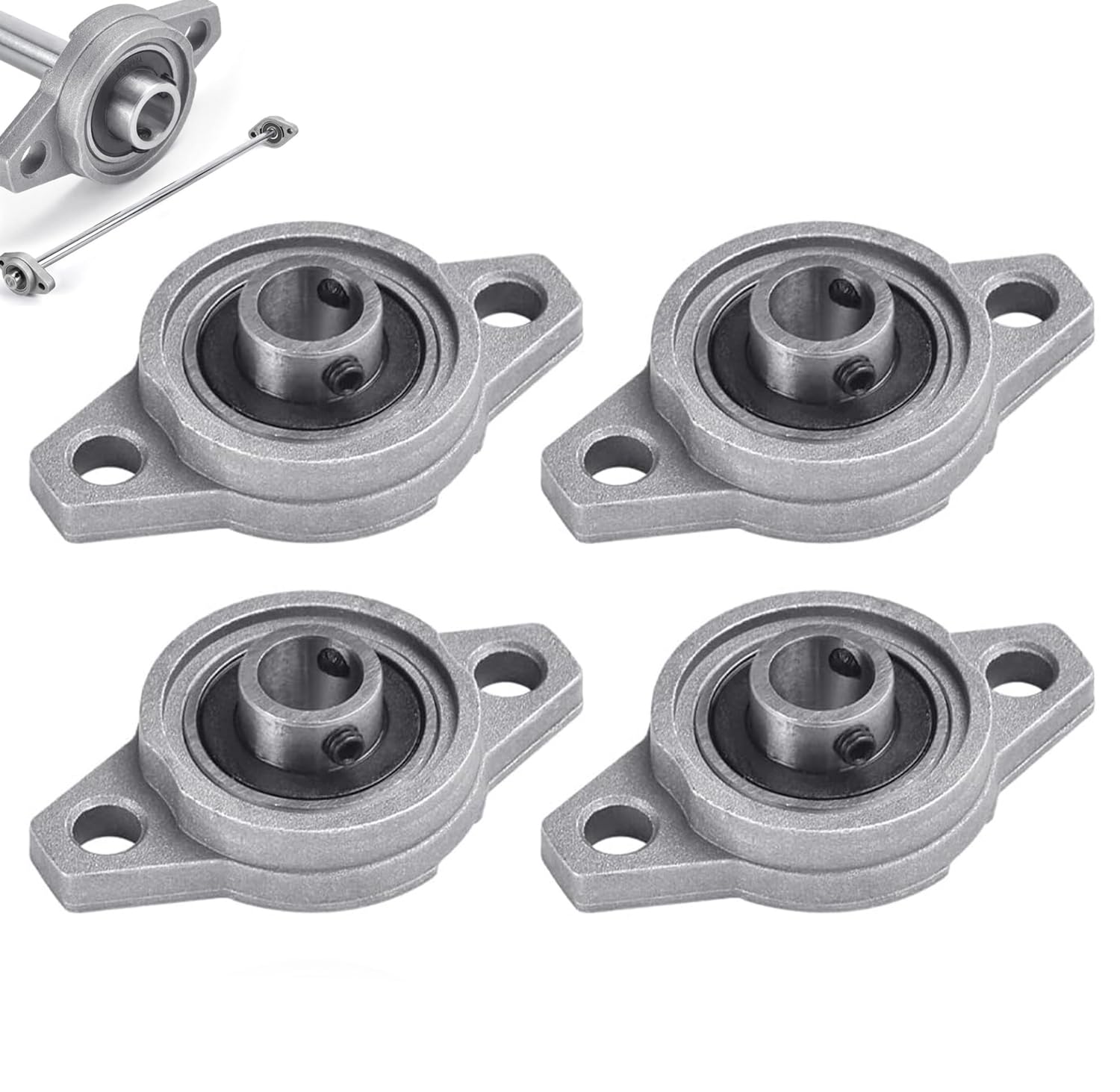 Roulements De Vélo Uxcell – Lot De 4 – 37 Mm X 20 Billes – Argent – Pour Manivelle