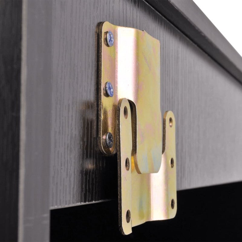 Móveis casa de banho 8 pcs e conjunto lavatório preto vidaXL - 5