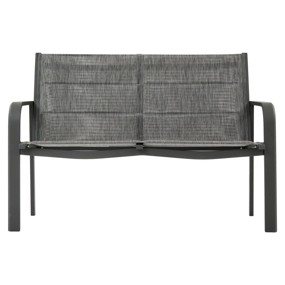 Salon de jardin Piazza 4 places gris graphite - Hespéride - 5