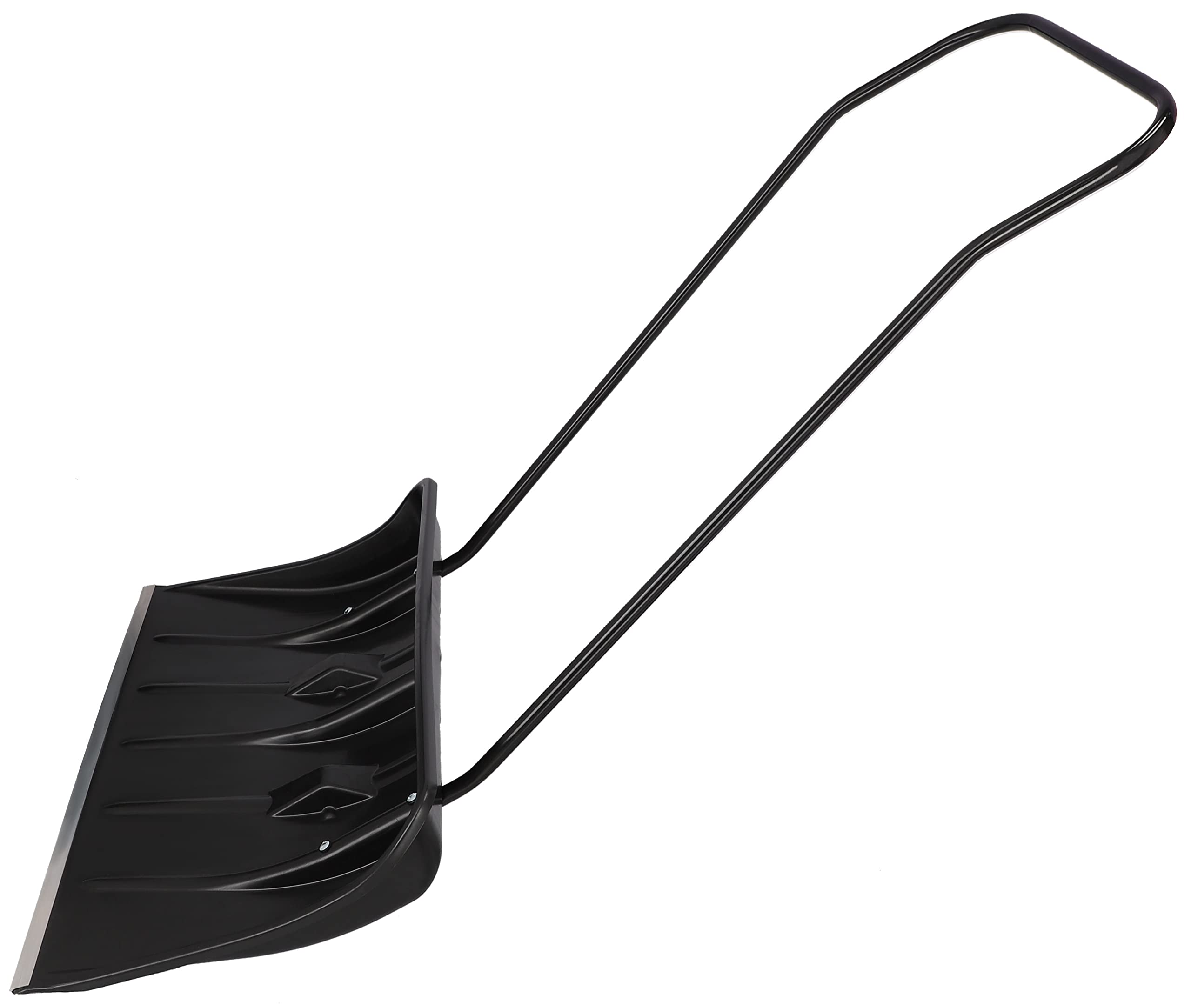 Pelle à Neige avec roues 80 cm - Profil en Aluminium, Manche en Métal Déneigeuse - Noir - KOTARBAU - 8
