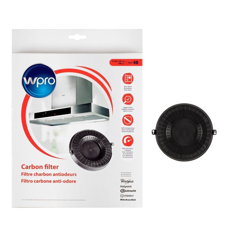 Filtro A Carbone Attivo Bauknecht AMC037 – Originale Electrolux Type 48 – Diametro 236 Mm