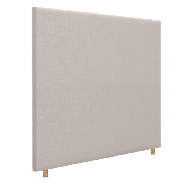 DHOME Cabecero de Lino Natural Liso Hasta el Suelo 160x120cm Camas 150/160 - Beige
