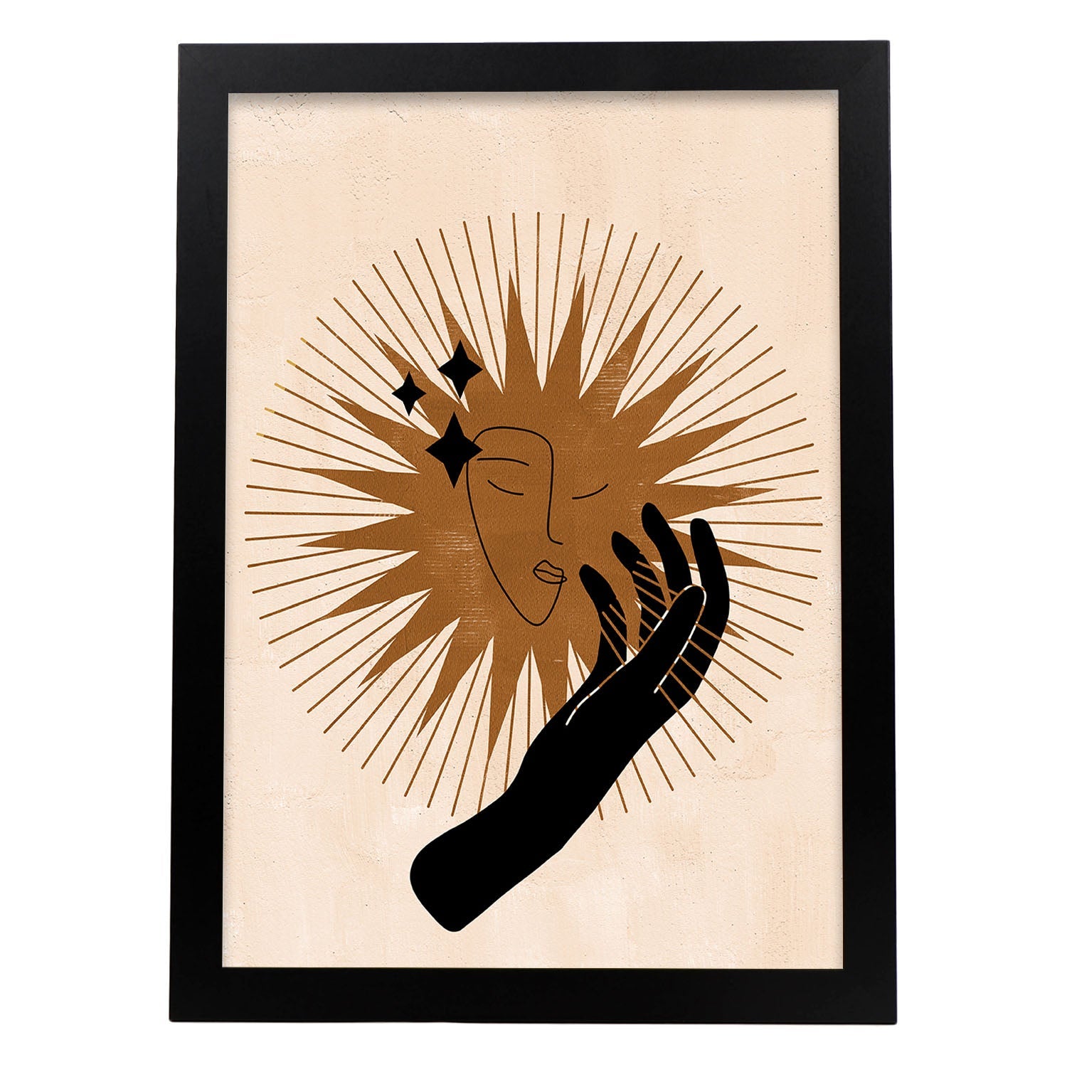 Poster Con Imagenes Masticas, Con Imagenes De Soles Y Lunas. Misticismo ...