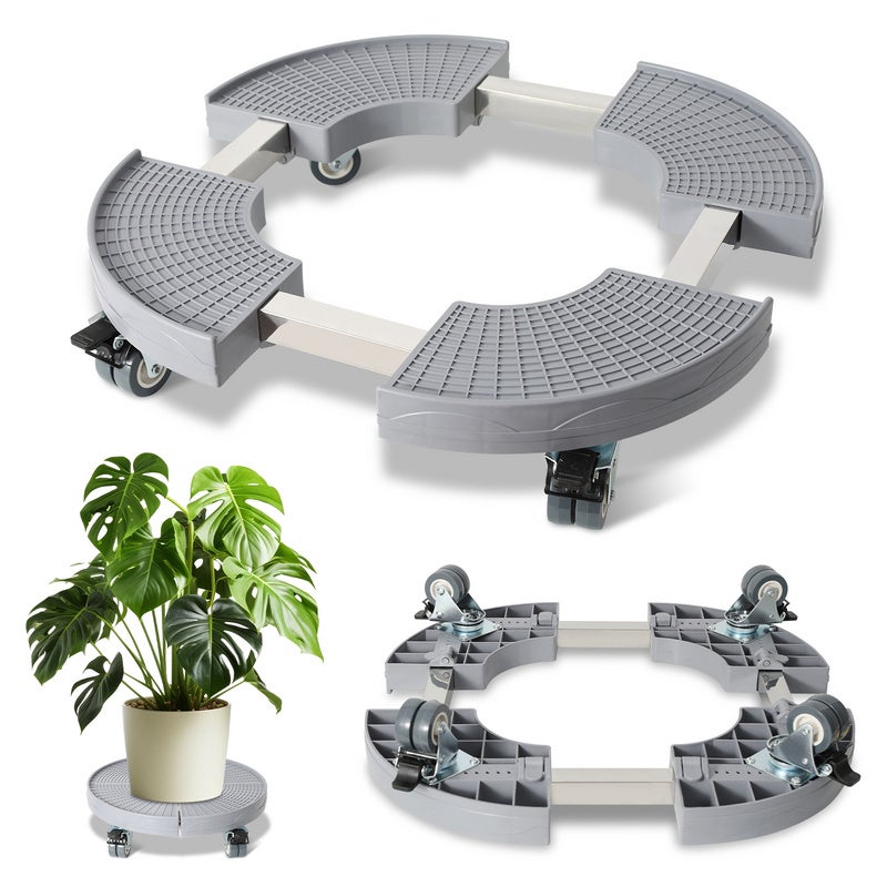 Porte Plante A Roulettes, Support À Roulettes Pour Pot De Fleur