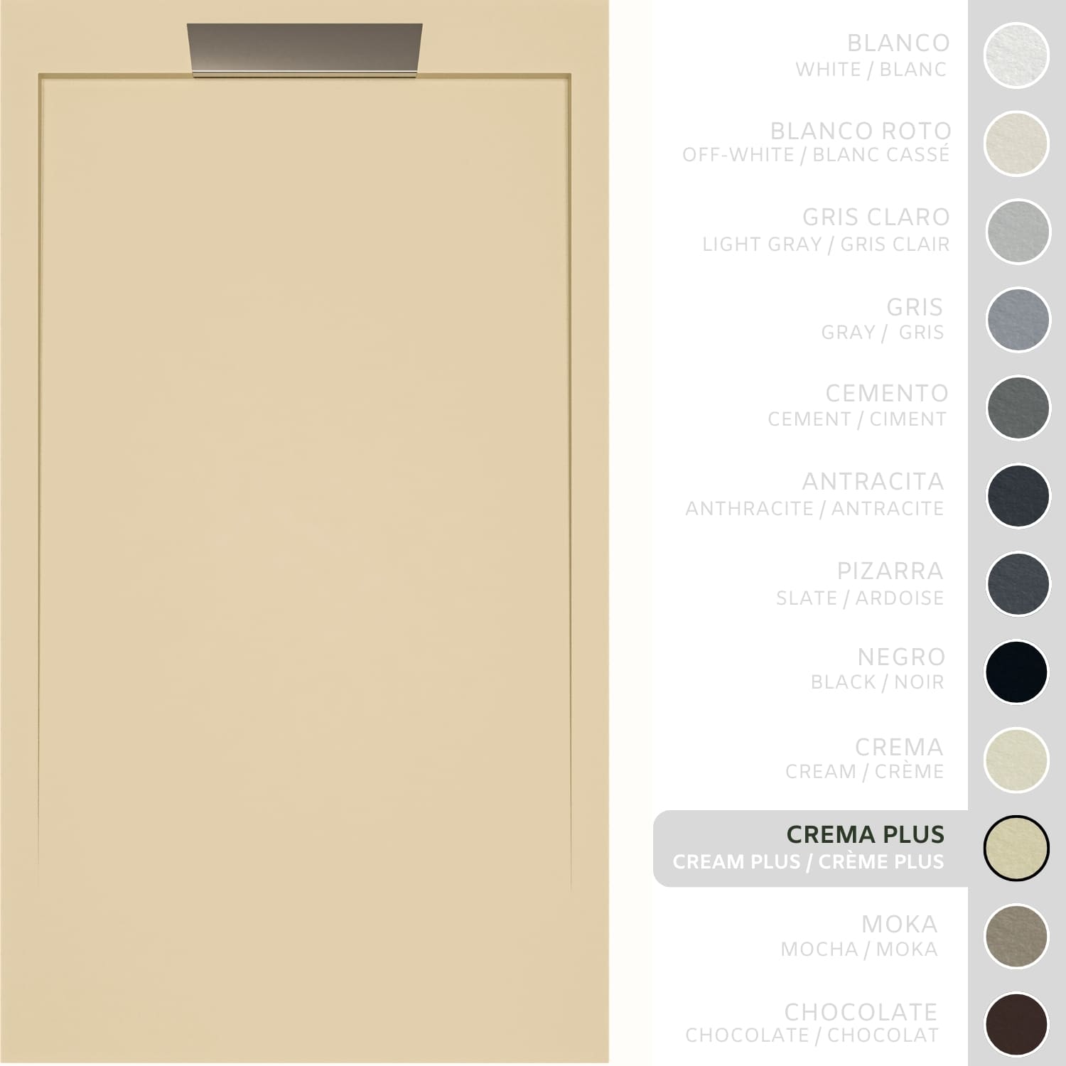 SOULHOME Brodzik prysznicowy– Żywica– Gel Coat– Gładka/Kamienna tekstura – Antypoślizgowy – intensywnie kremowy- 150x90- Niski 3cm– Elegancki