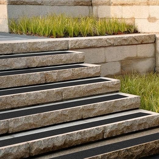 Noir antidérapant ruban givré escalier antidérapant bande de salle de bain auto-adhésif forte imperméable à l’eau sécurité 50mm*10m - 3