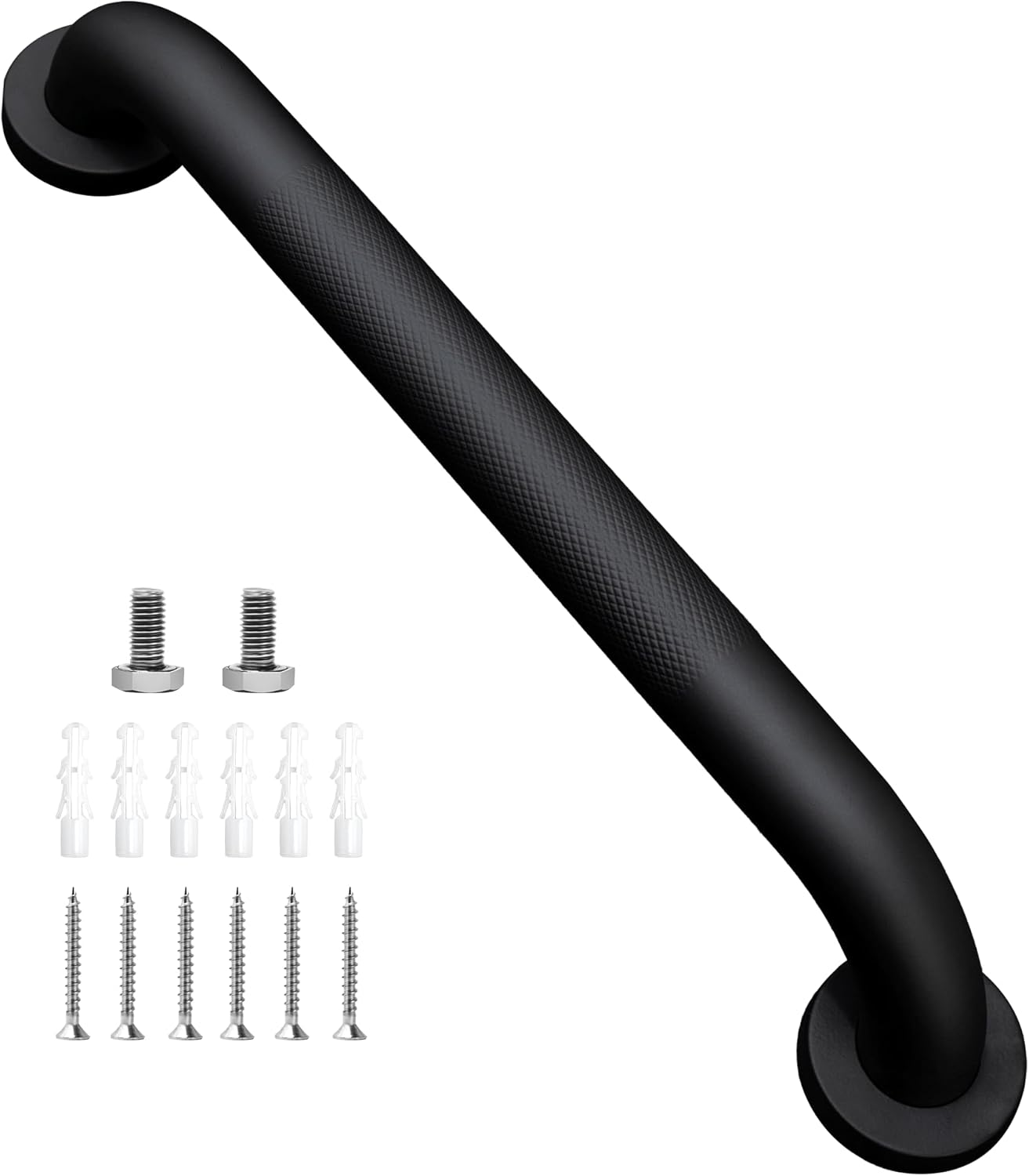 Uchwyt łazienkowy, uchwyt bezpieczeństwa dla seniorów, uchwyt do wanny, 40 cm, czarny