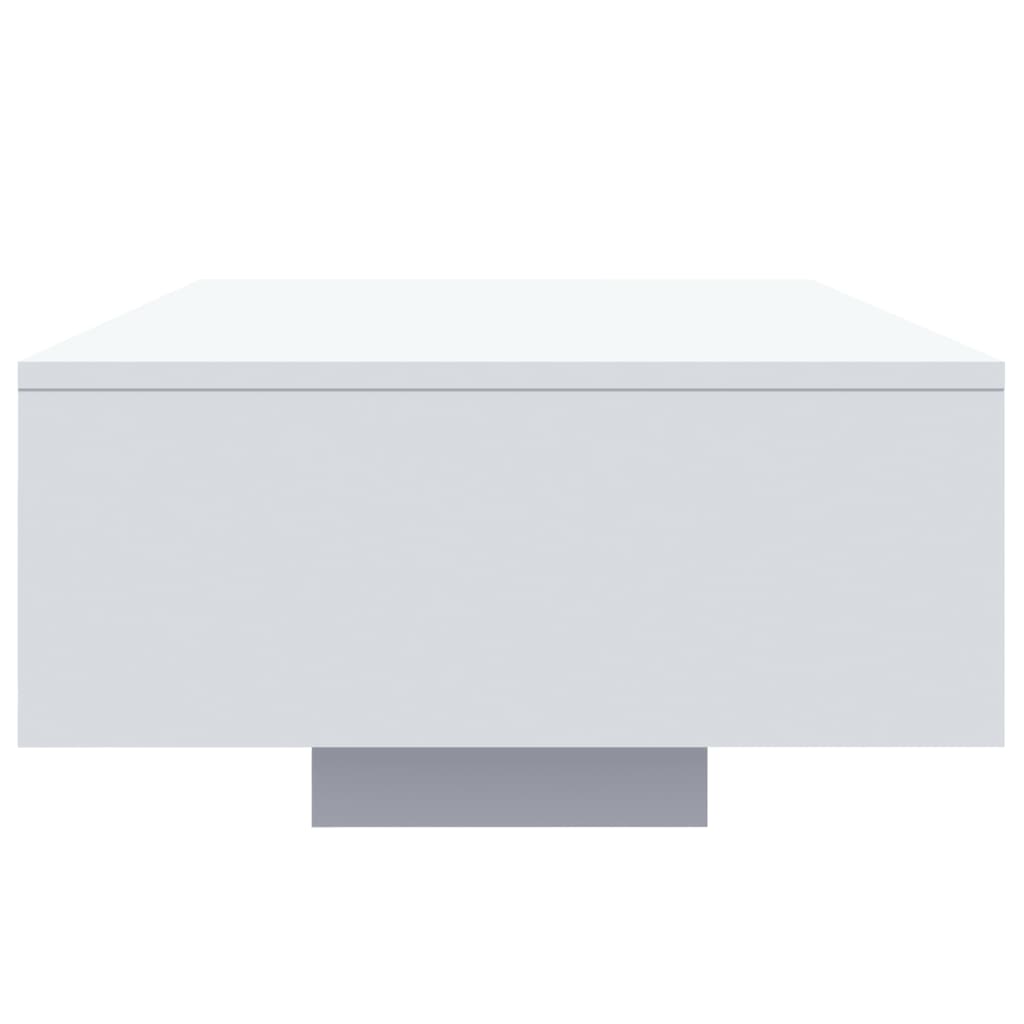 vidaXL Table basse avec lumières LED blanc 85x55x31 cm - 5
