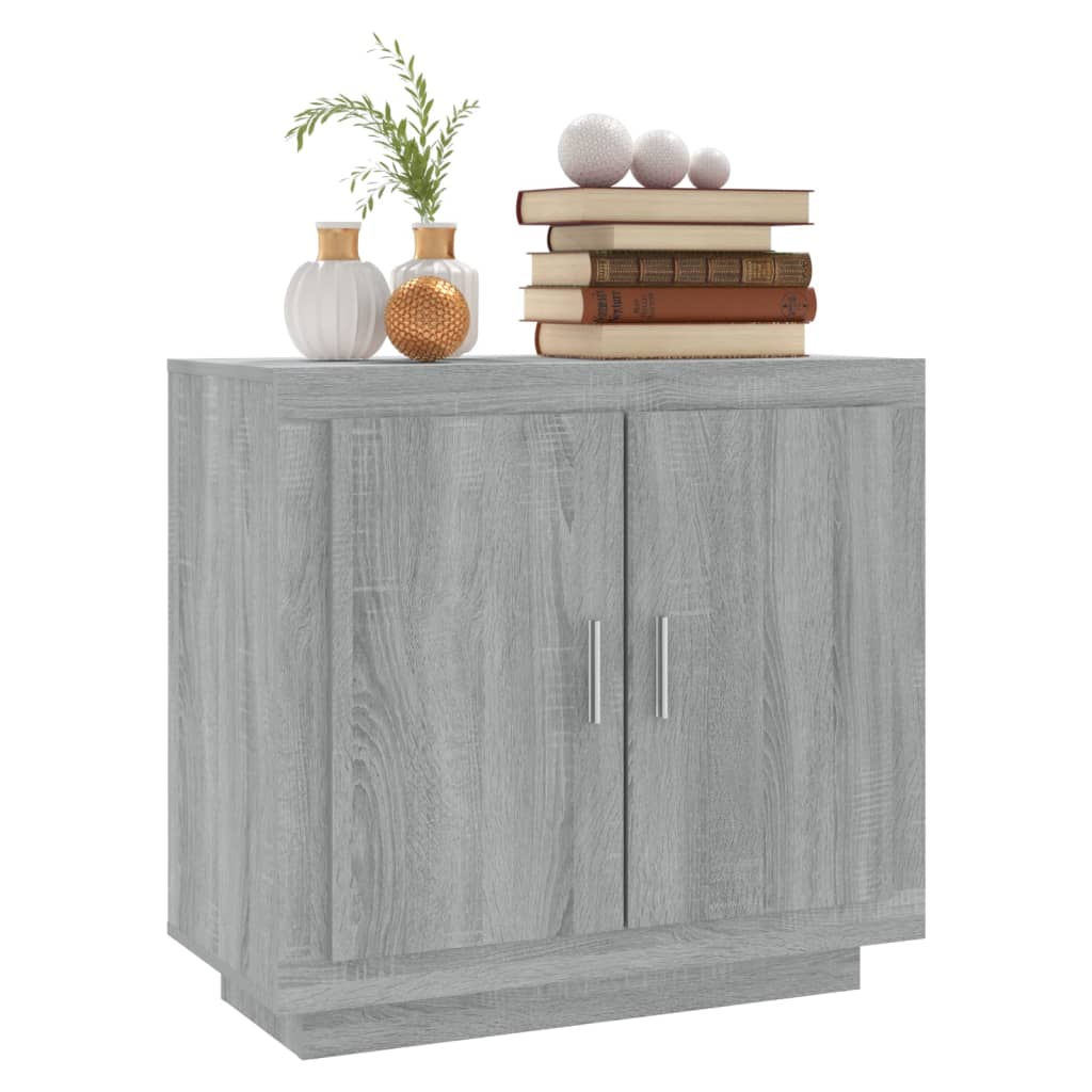 Buffet Sonoma gris 80x40x75 cm Bois d'ingénierie - 4