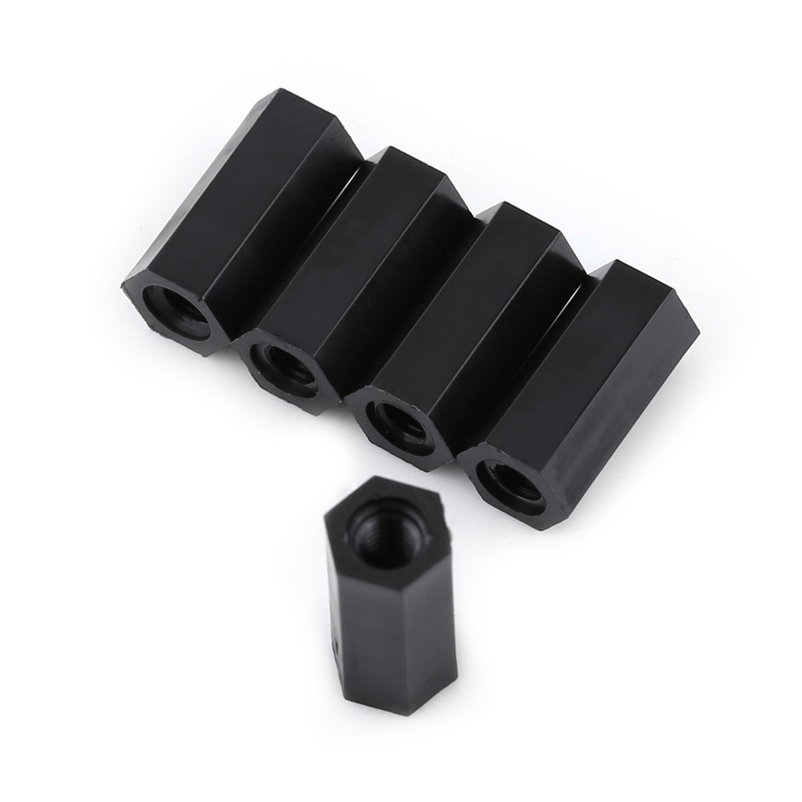 sourcing map M4x15mm Hex Laiton Filetage Femelle hexagonale entretoise entretoise PCB 20pcs