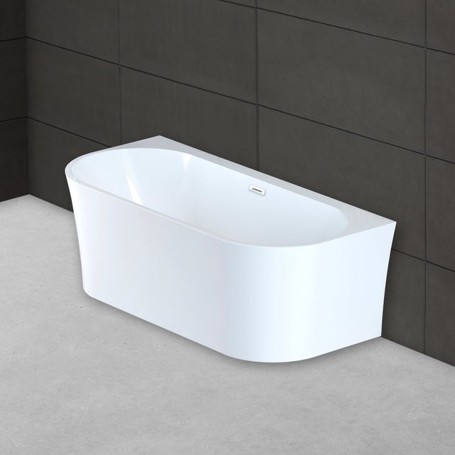 Baignoire Ilot Ruby 170 blanche 170 x80 x57 cm, by SPALINA
