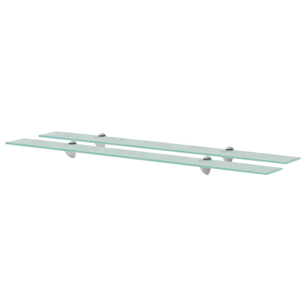 Maison exclusive - estantes flotantes 2 unidades vidrio 8 mm 100x20 cm