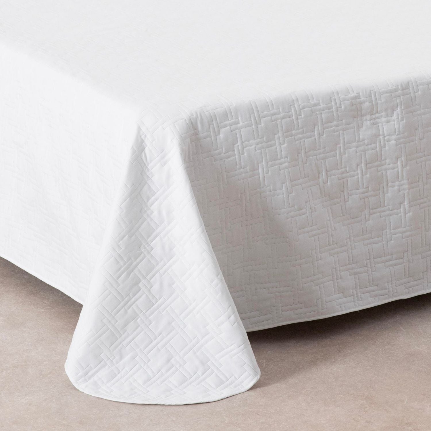 Colcha Primavera Verano Reversible Toscana Blanco cama 150cm - 3