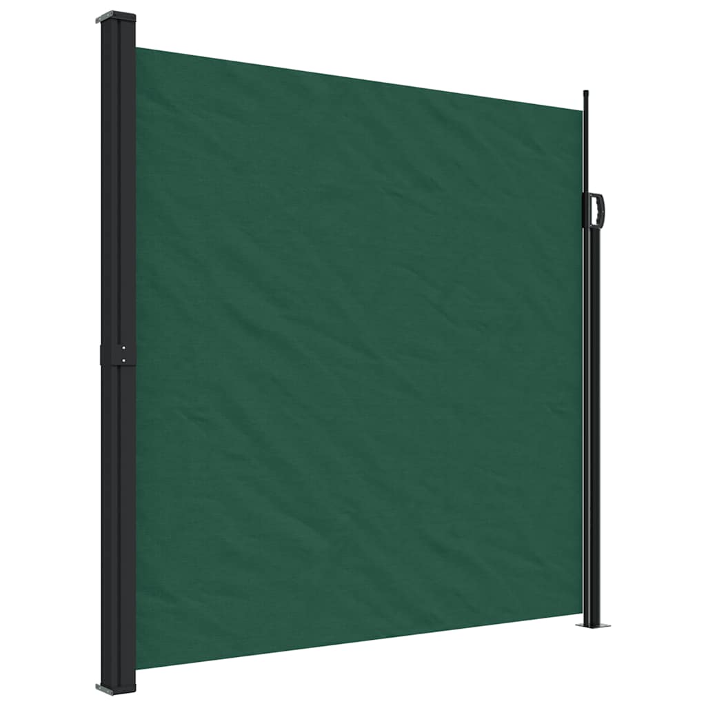 Toldo parasol | toldo lateral retráctil verde oscuro 200x300 cm