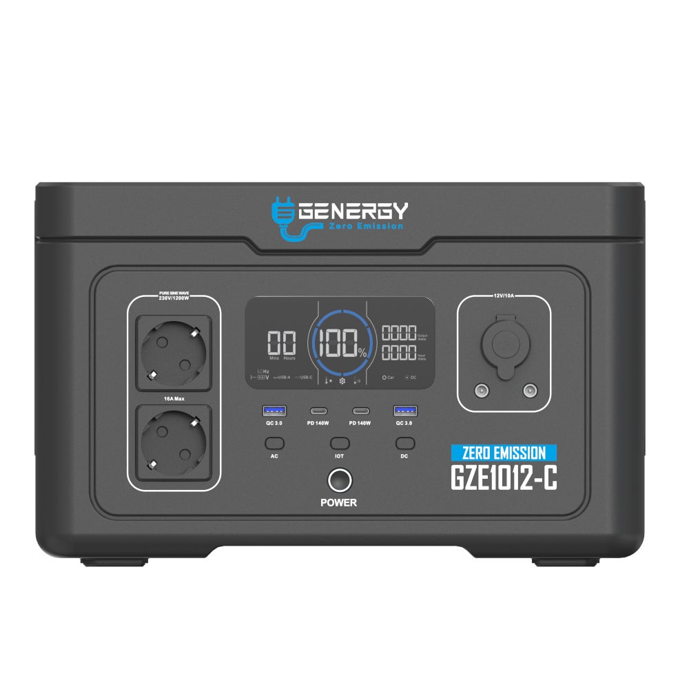 Estação de energia GENERGY GZE1020E-Com potência de saída de 2000W(pico de 4500W)Bateria de 1024Wh-4000 ciclos–gerador solar - 5