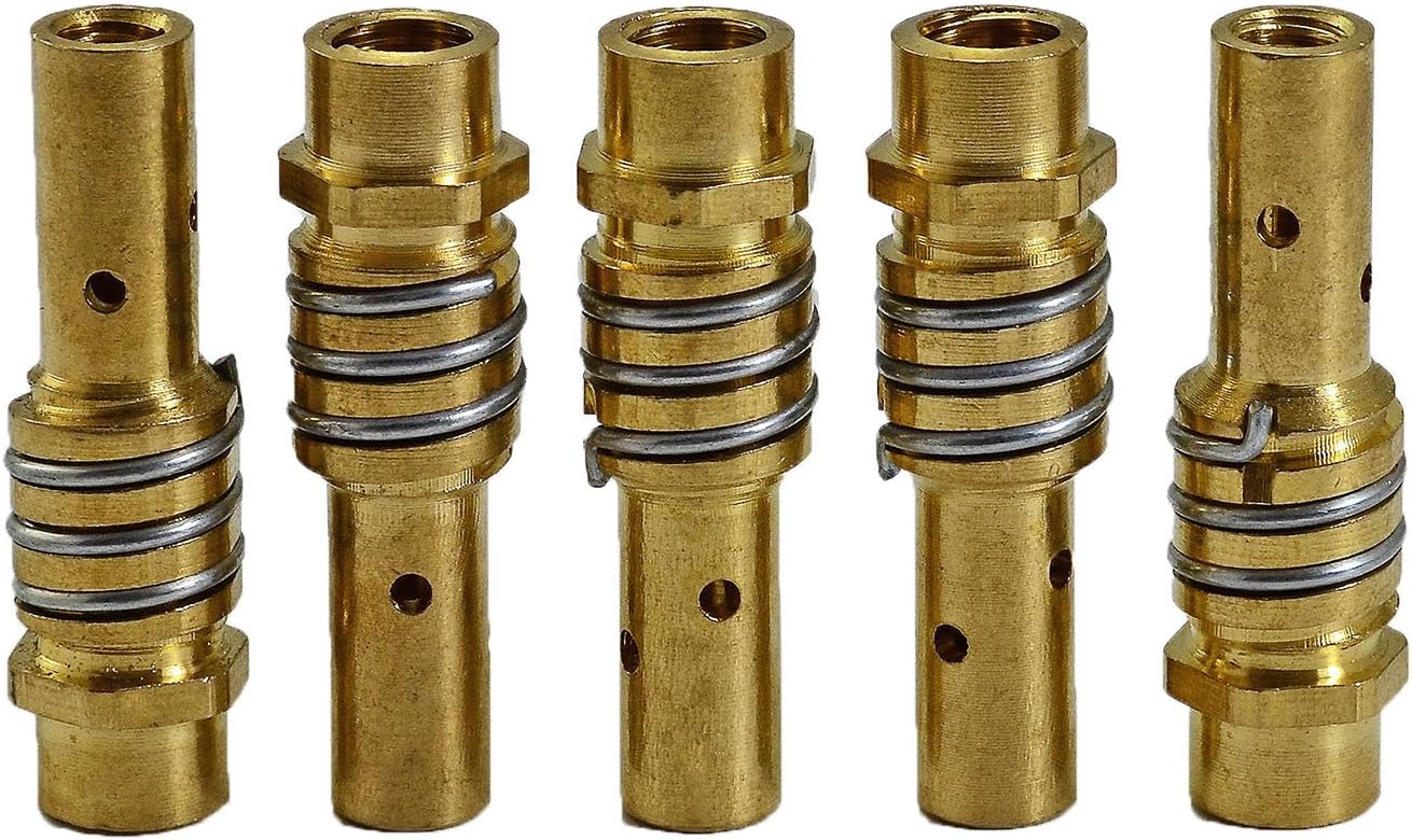 Uchwyt elektrody MIG/MAG 002.0078 - Uchwyt końcówek stykowych z dyszą dyfuzyjną do palnika spawalniczego 15AK MB15 CO₂ 5 sztuk