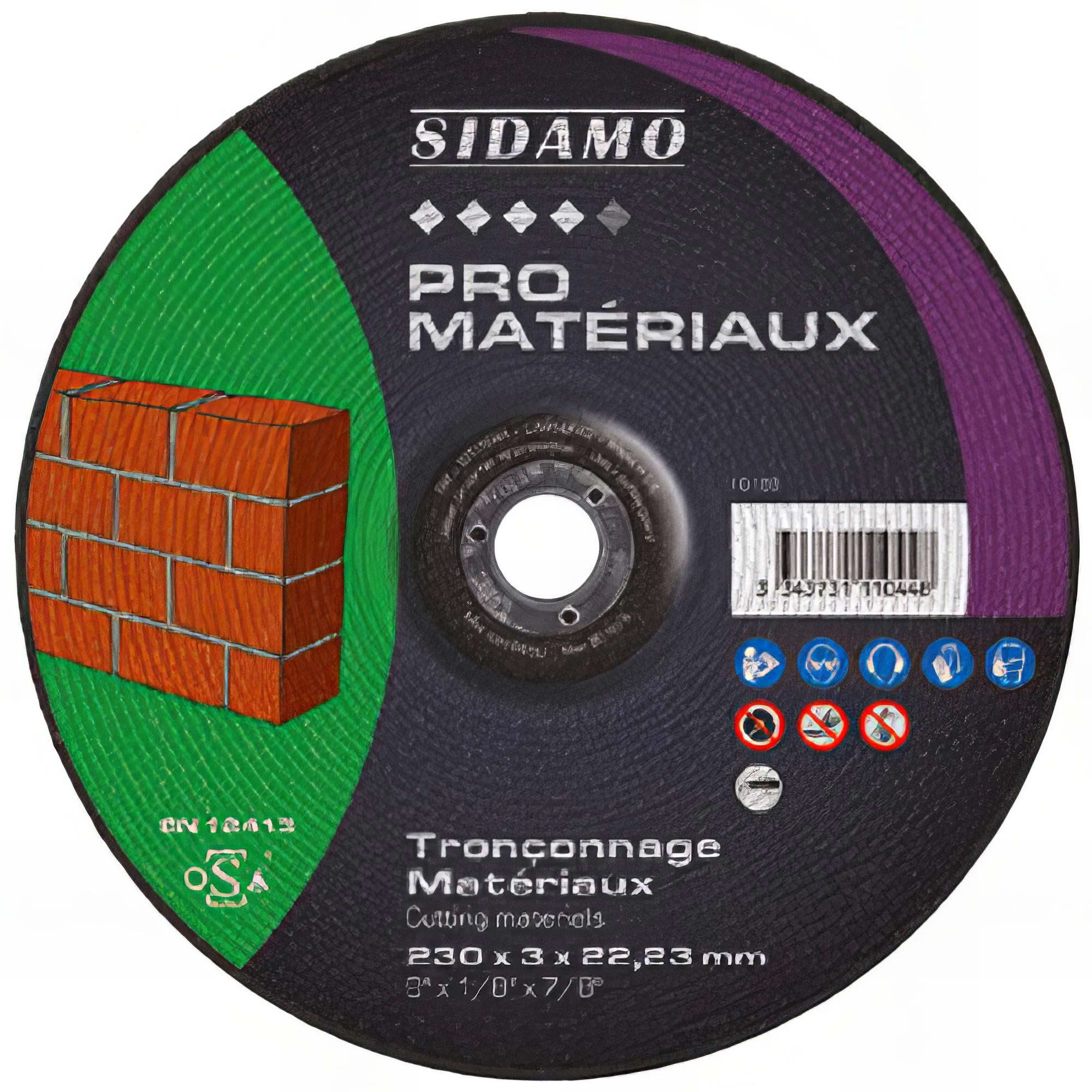 Disque à Tronçonner WoodCut 230mm X 22.2mm - Pour Bois, Racines, Bitume, Toiture - Segment Carbure, Professionnel
