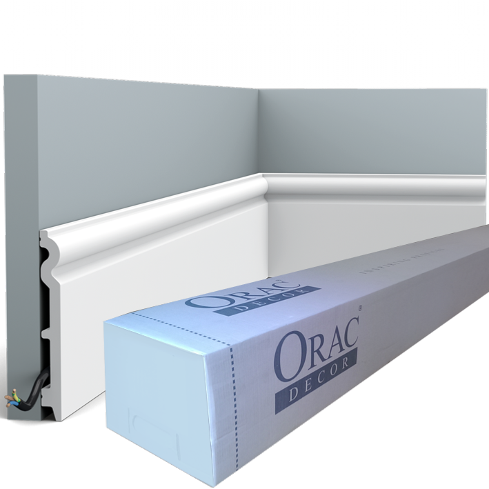 Plinthe Flexible Orac Decor SX115F LUXXUS - Blanc - 2 Mètres