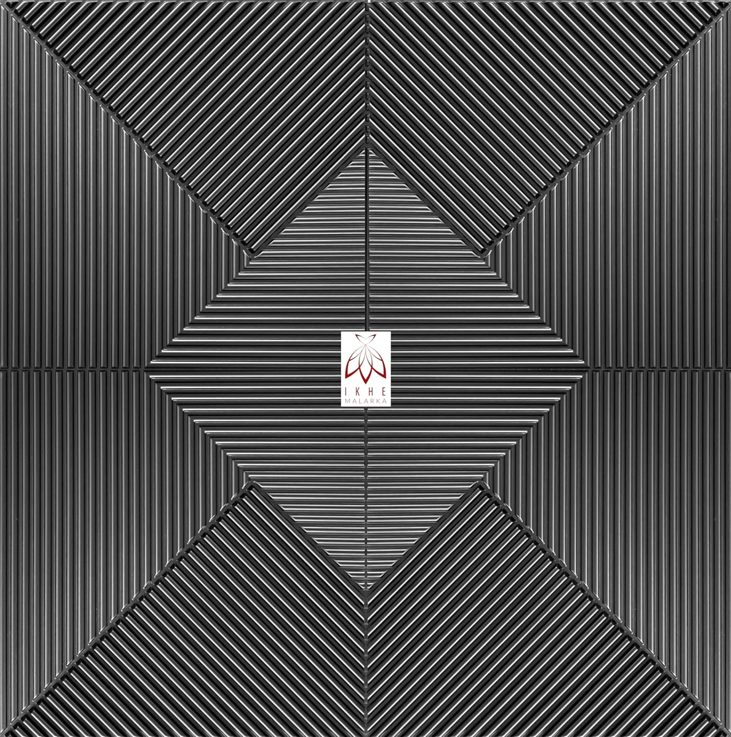 Panneaux Muraux 3D en PVC 50x50 cm – Lot de 12, 3 m² – Revêtement Décoratif pour Murs et Plafonds – Effet Relief Moderne D168 - 7