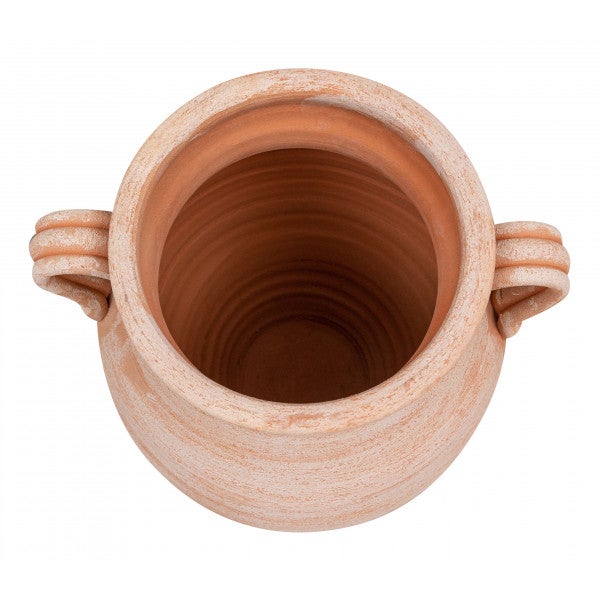 BISCOTTINI Vase Porte-parapluie Terre Cuite Fait Main - Amphore Extérieur Intérieur - Porte-parapluie d'Entrée 38x33x45cm - 4