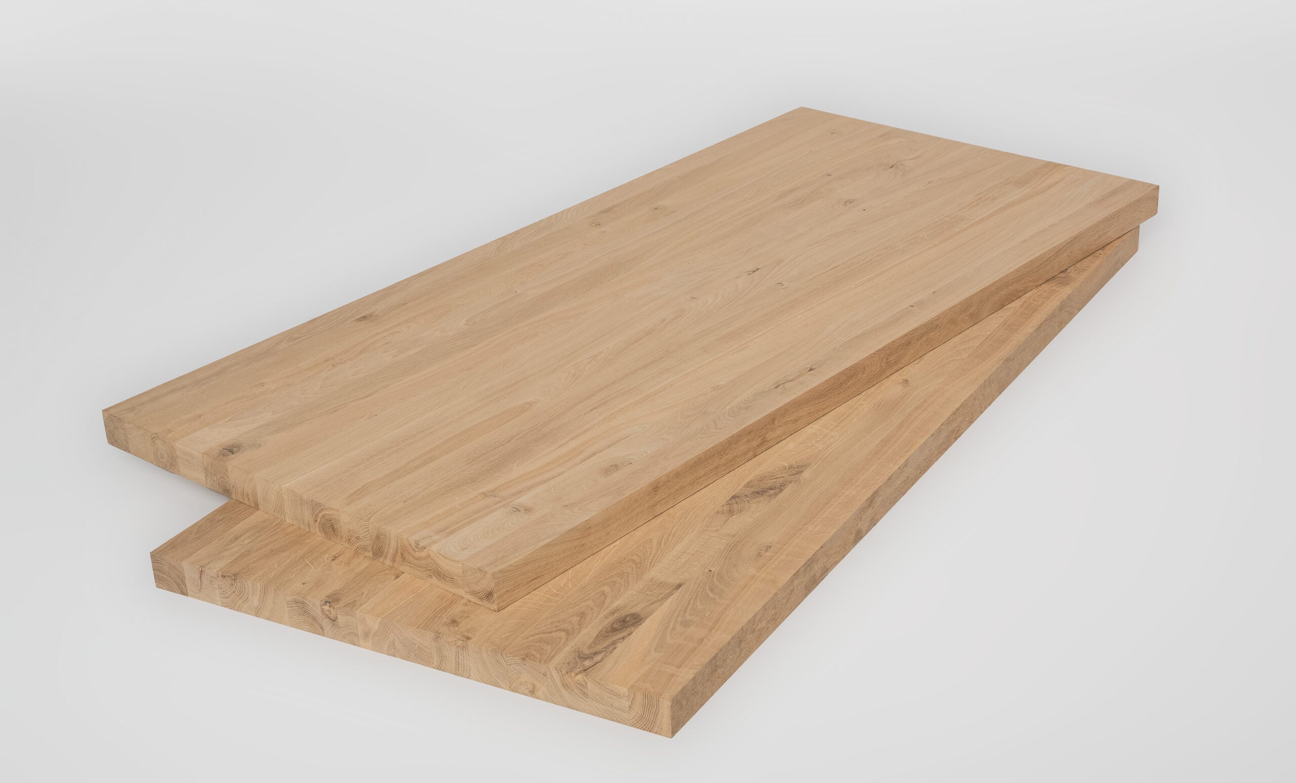 Panneau collé chêne petits noeuds raboté, 1100x650x45 - 5