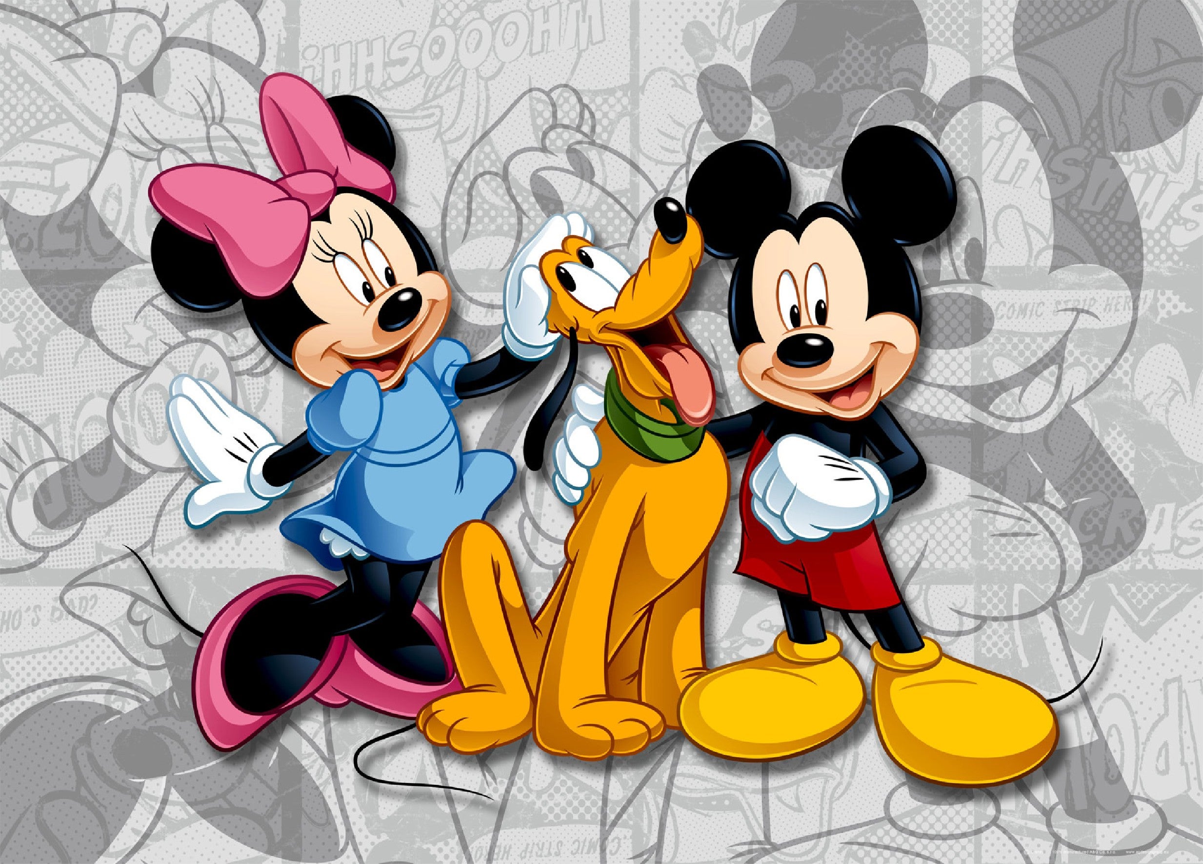 Adesivo da parete – Topolino al circo, Tessuto, Riposizionabile