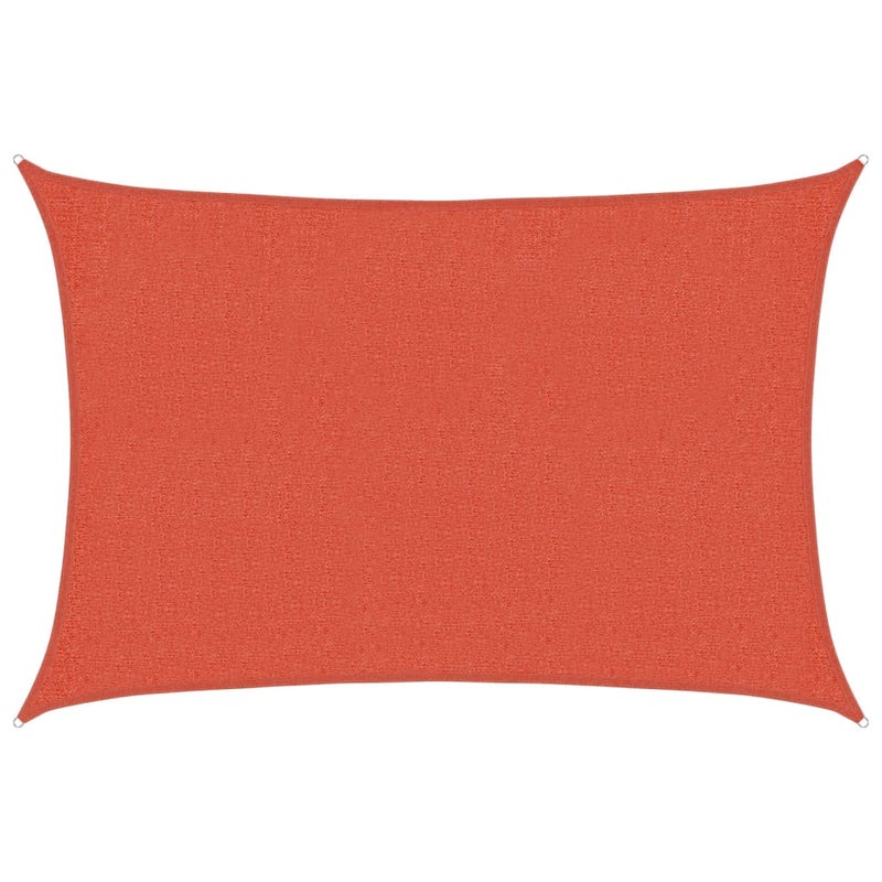 Żagiel przeciwsłoneczny terakotowy 160 g/m², 2 x 2,5 m, wykonany z HDPE, do ogrodu, tarasu lub balkonu