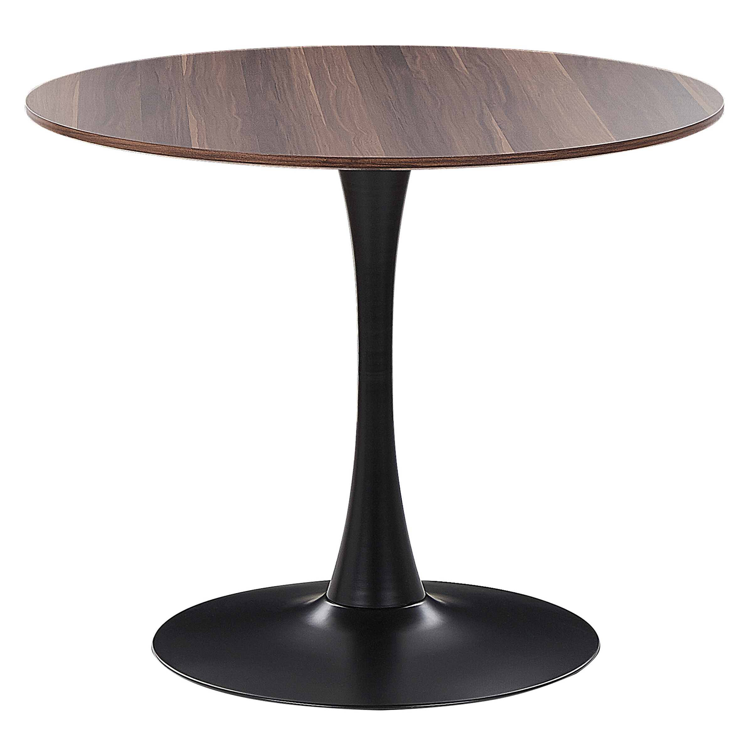 Beliani Mesa De Comedor Boca 90 Cm 90 Cm Marrón/Oscuro , Leroy Merlin
